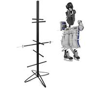 Dunzy Hockey Gear Drying Rack Metal Sports Equipment Dry Rack Hockey Gear Dry Holder Adjustable Clips and Wrist Band for Drying and Storing Adult and Child Sport Equipment 55 x 22 Inch (Black,1 Pack)
