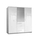 Duo 135 Cm Wide 3 Door Robe With Mirrors And Drawers