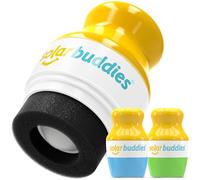 DUO BG Solar Buddies Refillable Roll On Sponge Applicator For Kids, Adults, Families, Travel Size Holds 100ml Travel Friendly for Sunscreen, Suncream and Lotions (Green, Blue)