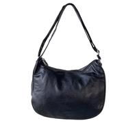 Duo Compartment Soft Curve Classic Women's Hobo Bag Ladies Shoulder Handbag YGC-2410 (Black)