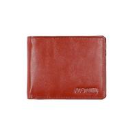DUO DUFFEL Bi-fold Design Genuine Leather Brown Wallet RFID Protected for Men's