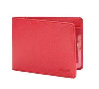 DUO DUFFEL Red PU Leather Disabled Badge and Timer Holder Wallet Protector Disability Parking Permit Discreet Cover Hologram Safe