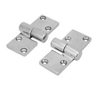 DUO ER 2Pcs Door Hinges Left and Right Take-Apart Hinge Stainless Steel Boat Glass Door Deck Hinge Accessories 90 * 38mm