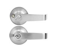 DUO ER Zinc Alloy Door Lock Universal Entrance Lever Indoor Home Bedroom Door Handle Lock with Key