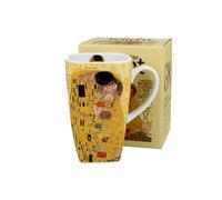 Duo G. Klimt The Kiss Ecru Inspired Square Mug - 0.65L