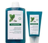 DUO KLORANE Anti-Pollution Aquatic Mint Shampoo (200ml) & Conditioner (150ml)