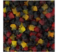 Duo Liquorice & Fruit Bear-Shaped Gummies 1 kg - Half Liquorice, Half Fruit Flavour in Teddy Bear Shapes (500g)