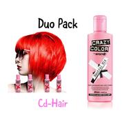DUO PACK-CRAZY COLOR NEUTRAL MIX 250ML+ CRAZY COLOR FIRE X4 BOTTLES