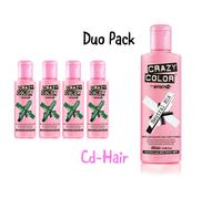 DUO PACK-CRAZY COLOR NEUTRAL MIX 250ML+ CRAZY COLOR PINE GREEN X4 BOTTLES