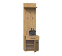 Duo Shoe Cabinet And Coat Rack Artisan Oak