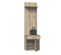 Duo Shoe Cabinet And Coat Rack Sonoma Oak