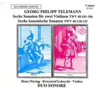 Duo Sonore - Georg Philipp Telemann: Sonatas for 2 Violins