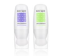 Sunscreen Applicator for Kids and Adults Set of 2 - Refillable Bottle with Integrated Makeup Brush - Mess Free, Even Application, Travel Size Sunscreen Brush Lotion Applicator for Face and Body -