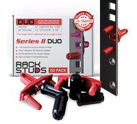 DUO50 1RU Series II Rack Mount Solution - Effortless Alternative to Traditional Rack Screws and Cage Nuts & Server Rack Screws Ideal for Server Hardware Setup - 50 Pack, Universal Version