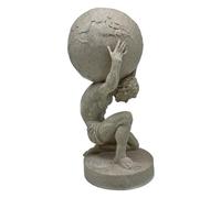 DUOAZJL Art Statue - 10.5 Inch Greek Atlas Holding World Sculpture Figurine Home Office Living Room Desktop Display Decor Decorative Decoration
