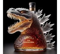 DUOAZJL Art Statue, 300ML Whiskey Decanter Bottle Glass, Walking Dinosaur Monster Statues, Dinosaurs Monster Whiskeys Decanter, Holiday Gift for Father and Boyfriend(B)
