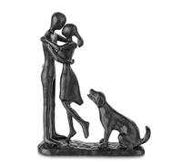 DUOAZJL Decoration Art Statue - Eternal Love Cast Iron Sculpture, Romantic Couple Statue, Modern Metal Art, Wedding Anniversary Engagement Valentine's Day Gift(Color 2)
