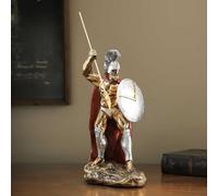 DUOAZJL Decoration Art Statue - Spartan Sculpture Armor Model Home Wine Cabinet Living Room Entrance Decoration Crafts Resin Material(15 * 11 * 28cm)