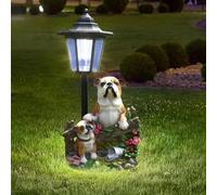 DUOAZJL Decoration Statue - Solar Garden Country Farm Bulldogs With Light, Decorations Animal Statue For Patio Yard Lawn Walkway Ornaments Clearance Gifts For Mom Grandma Birthday