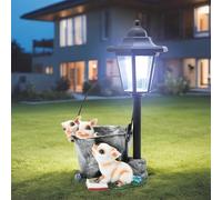 DUOAZJL Decoration Statue - Solar Garden Country Farm Reading Pigs with Light, Outside-Outdoor Decorations Pigs for Patio Yard Lawn Walkway Ornaments Gifts