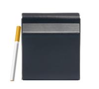 DUOAZJL Leather Cigarette case, Metal Cigarette Box,with Magnetic Switch flip top Closure Women and Men's Cigarette Holder case,Holds 20 Cigarette Storage case(1pcs)