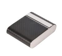 DUOAZJL Leather Cigarette case, Metal Cigarette Box,with Magnetic Switch flip top Closure Women and Men's Cigarette Holder case,Holds 20 Cigarette Storage case(#a)
