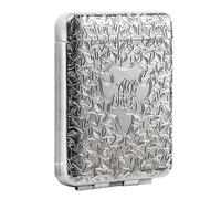 DUOAZJL Metal Cigarette Case Vintage Cigarette Holder Box King Size Portable Pack 16pcs Regular Size Cigarettes Unique Gifts for Women Men