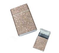 DUOAZJL Rhinestone Crystal Cigarette Case,Metal Cigarette Holder Smoking Accessories for Women Men(#3)