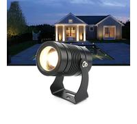 DUOAZJL Rotation Spotlight - LED Beam IP67 Waterproof Narrow Beam Spot Light, Outdoor Building Exterior Wall Projector Lights(Warm White,10w(dc12v))