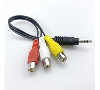 DUOBAGMA AV Adapter, Video AV Component Adapter Cable Replacement for TCL TV, 3 RCA to AV Input Adapter - P13 3.5mm Jack Plug