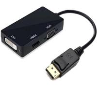 DUOBAGMA Multi-Function Displayport Dp to HDMI/DVI/VGA Male to Female 3-in-1 Adapter Converter Cable