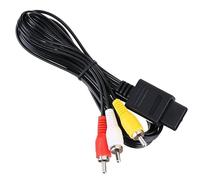 DUOBAGMA N64 AV Cable - Composite TV Display Cable for Nintendo 64, GameCube, SNES - Replacement Wire Cord With Excellent Picture and Sound (1.8m/6ft)