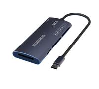 DUOBAGMA USB 2.0 Type C Multi Card Reader, 6 in 1 Card Reader USB Card Reader TF/SD/MS/M2/XD/CF, Card Reader Adapter Picture Card Reader for Windows/Mac/Android/Linux