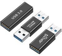 DUOBAGMA USB 3.0 Coupling Adapter, USB A Female to Female Converter, Type A Male to Male, USB A Female to Male Gender Converter Bridge Extension Plug