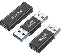 DUOBAGMA USB 3.0 Coupling Adapter, USB A Female to Female Converter, Type A Male to Male, USB A Female to Male Gender Converter Bridge Extension Plug