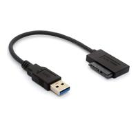 DUOBAGMA USB 3.0 to SATA 7+6 13pin Slimline Sata Adapter Cable 5Gbps Compatible for Laptop CD DVD ROM Optical Drive