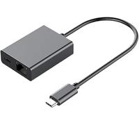 DUOBAGMA USB C to Ethernet Adapter 100Mbps, USB-C to RJ45 LAN Ethernet Network Adapter with 100W Charging Port Type-C 100Mbps Network Adapter Ethernet Adapter for Fire TV Stick/Phone/MacBook Air/Pro