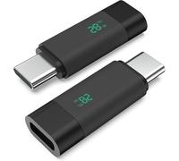 DUOBAGMA USB Type C Extender Adapter with Smart Digital Display, USB-C Plug to Female for Fast Charging, Monitoring The Speed of USB-C Devices