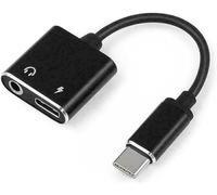 DUOBAGMA USB Type C to 3.5mm Headphone Jack Adapter, AUX Audio Headphone Chargers Splitter Cable