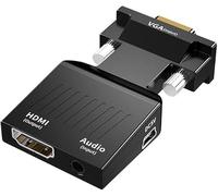 DUOBAGMA VGA to HDMI Adapter Converter with Audio AUX Cable 1080P 60Hz Resolution with Audio Support for Computer, PC, Laptop, Monitor, Beamer, HDTV UVM