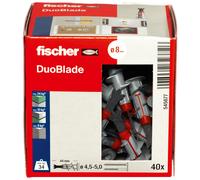 DuoBlade LD, innovative self-drilling plasterboard plug, strong plug for fast and easy installation in gypsum plasterboard and fibre board, with metal