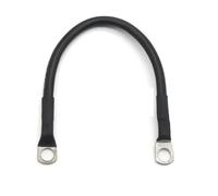 DUOCAI 10/20/50/100CM Stranded RV Pure Copper Wire 8 6 4 AWG Battery Cable with M8 Tinned Copper SC Terminal Lug for Inverter Car Solar(Black,50CM_6 AWG)