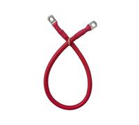 DUOCAI 10 8 7 6 4 2 0AWG Red And Black Super Soft Silicone Tinned Copper Wire Cable With M6 M8 M10 Terminal Lug For Inverter Car Solar(RED,100CM_4 AWG - M8)