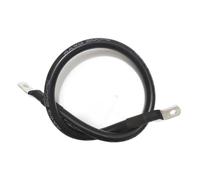 DUOCAI Battery Connection Cable 8/6/4/2 AWG Super Soft Silicone Wire with Lug for Car Inverter,UPS,Battery Serie and Parallel Connect(Black,M10-10MM_6AWG-16MM2_20CM)