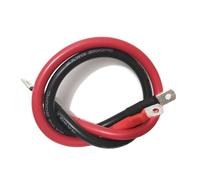 DUOCAI Super Soft Silicone Wire 8/6/4/2 AWG Battery Connection Cable with Terminals for Car Inverter,UPS,Battery Connect ，2M 2.5M 3.0M(Two,M8_2AWG-35MM2_2M)