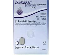 DUODERM EXTRA THIN 5CM X 10CM HYDROCOLLOID DRESSING - 10 DRESSING