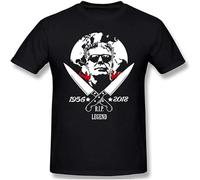 DUOduoAi Mens Vintage Anthony Bourdain T-Shirts Size L Black