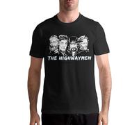 DUOduoAi The Highwaymen T Shirt Sports Mens Tops Short Sleeve Tee Size M Black