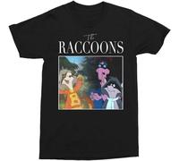 DUOduoAi The Raccoons 80s Cartoon Throwback Mens 100% Cotton Tshirt Size 3XL Black