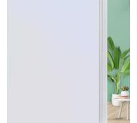 DUOFIRE Privacy Window Film White Frosted Decorative Window Sticker Non Adhesive No-Glue Static Cling Glass Film Anti-UV (30cm X 120cm, DS001W)